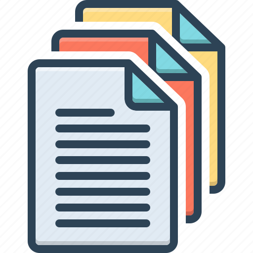 Pages, sheet, document, form, stationery, papers, paperwork icon - Download on Iconfinder