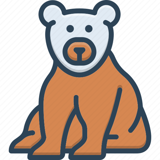 Bear, grizzly, zoo, fauna, predator, omnivores, black bear icon - Download on Iconfinder