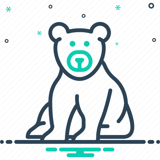 Bear, grizzly, animal, zoo, fauna, predator, omnivores icon - Download on Iconfinder
