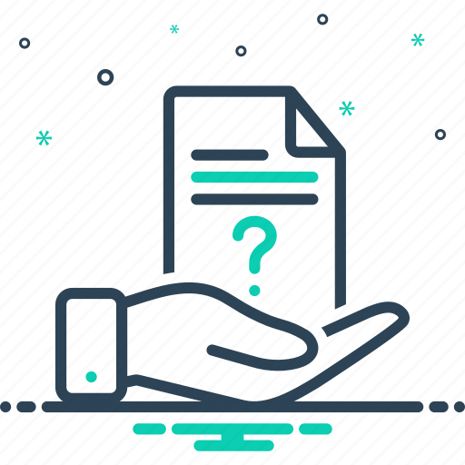 Question, query, interpellation, problem, doubt, document, curiosity icon - Download on Iconfinder