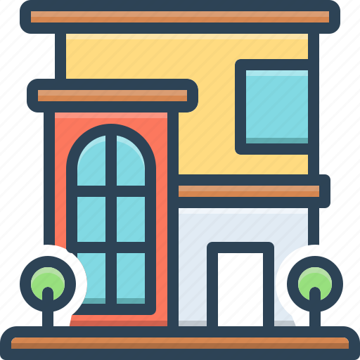 House, premises, habitation, dwelling, mansion, apartment, condo icon - Download on Iconfinder