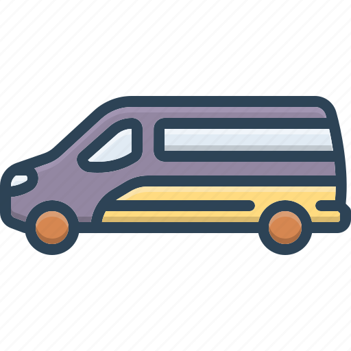 Van, camper, caravan, truck, transport, automobile, transportation icon - Download on Iconfinder