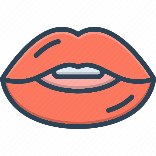 Lip, lipstick, kiss, glossy, love, mouth, sensuality icon - Download on Iconfinder