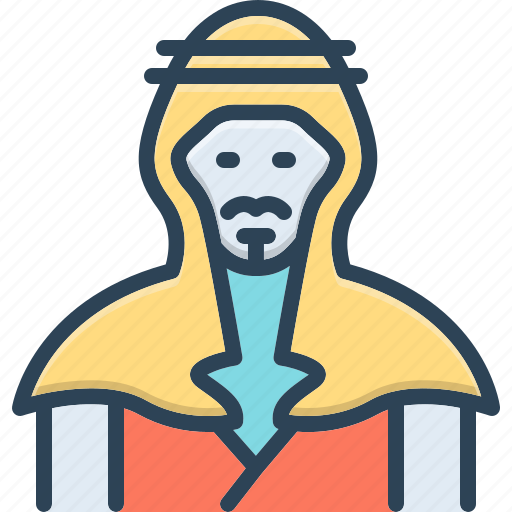 Eastern, arabic, muslim, traditional, keffiyeh, headdress, saudi arab icon - Download on Iconfinder
