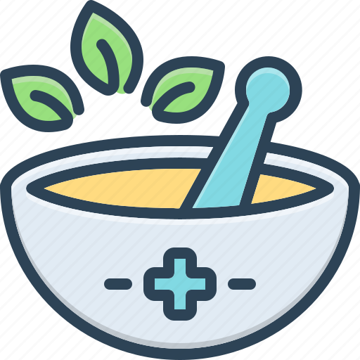 Herbal, medicine, ayurveda, antibiotic, natural, homeopathy, bowl icon - Download on Iconfinder