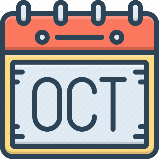 Oct, october, calender, scheduler, reminder, agenda, organizer icon - Download on Iconfinder
