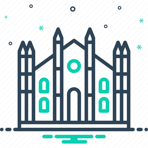 Milan, cathedral, church, monument, building, european, place icon - Download on Iconfinder