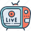 live, tv, television, stream, casting, broadcasting, transmission, streaming 