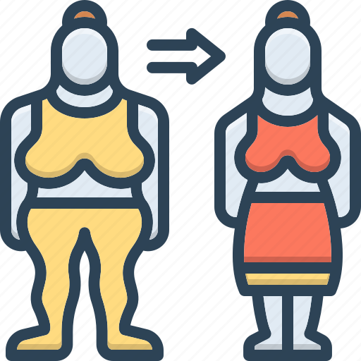 Became, before, after, weight, loss, fitness, transformation icon - Download on Iconfinder