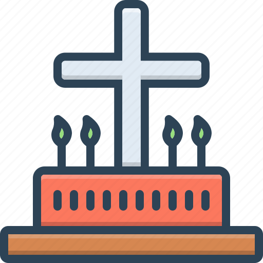 Candle, catholic, cemetery, christian, graveyard, liturgic, liturgical icon - Download on Iconfinder