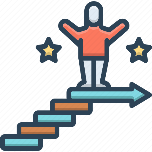 Approach, reaching, standpoint, successful, progress, ladder, reach icon - Download on Iconfinder