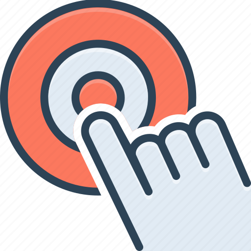 Finger, hand, point, tap, touch icon - Download on Iconfinder