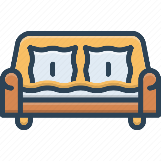 Comfortable, couch, divan, furniture, settee, sofa icon - Download on Iconfinder