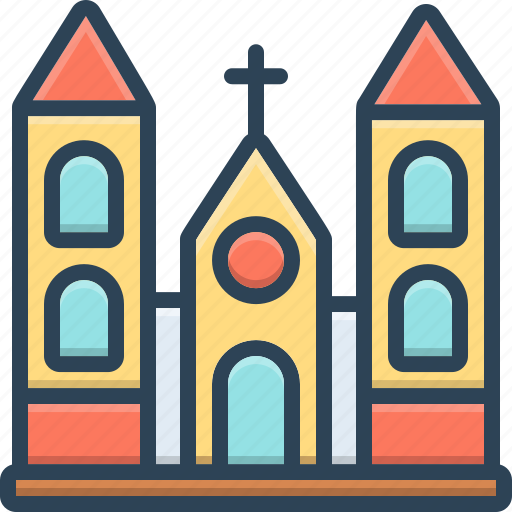 Church, collocation, holy, place, religion, stead, worship icon - Download on Iconfinder