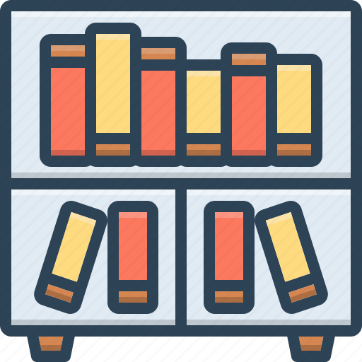 Books, bookshelf, education, files, folder, library, shelf icon - Download on Iconfinder