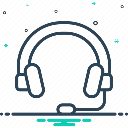 Call center, cooperation, headphone, headset, listen, support, technology icon - Download on Iconfinder