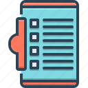 checklist, clipboard, complete, editor, presentation, task, worksheet