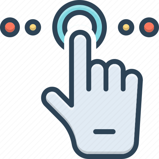 Finger, fingerprint, gadget, hand, tap, technology, touch icon - Download on Iconfinder