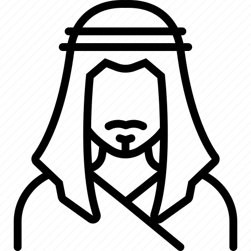 Eastern, easterner, man, orient, people, sheik, sheikh icon - Download on Iconfinder