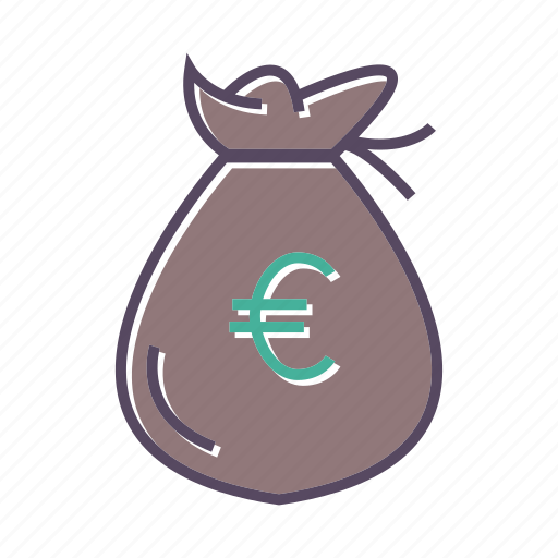Cash, euro, money, sack icon - Download on Iconfinder