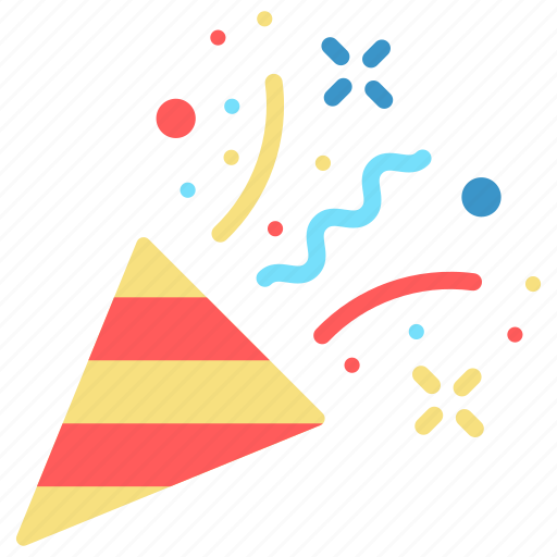 Party popper, confetti, circus, cone icon - Download on Iconfinder
