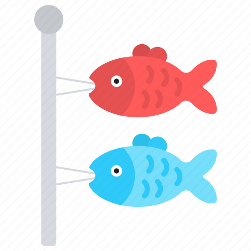 Carp streamer, fish, windsocks, japanese icon - Download on Iconfinder