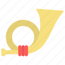 postal horn, instrument, trumpet, band
