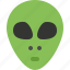 alien, avatar, head, profile, user 