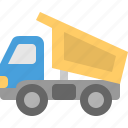 delivery, dump, transport, truck, vehicle