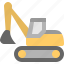 bulldozer, construction, crane, excavator, tool 