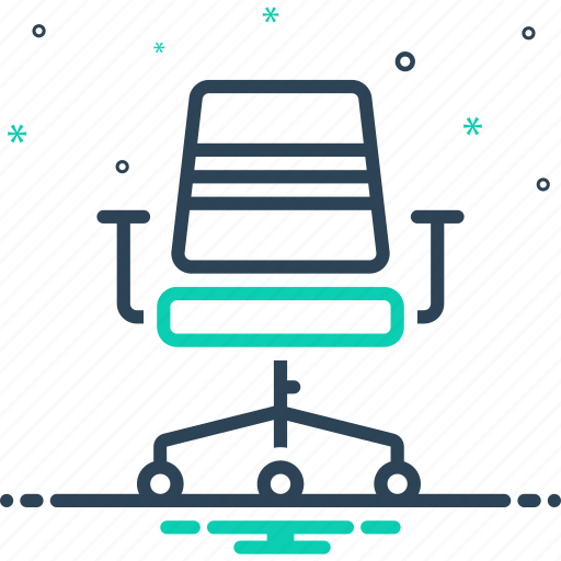 Chair, comfort, dado, furniture, interior, office chair, pedestal icon - Download on Iconfinder