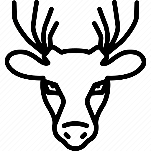 Animal, antler, deer, forest, herbivores, mammal, reindeer icon - Download on Iconfinder
