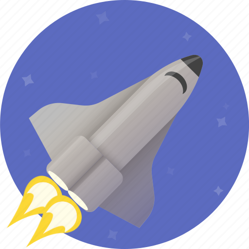 Fast, rocket, space, spaceship, circle, airplane, shuttle icon - Download on Iconfinder