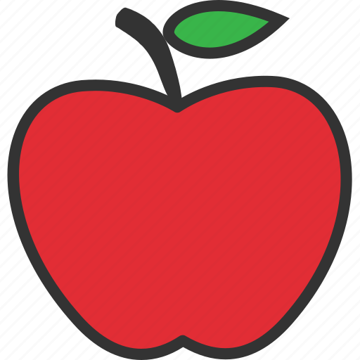 Apple, fruit, health, healthy, leaf, natural, organic icon - Download on Iconfinder