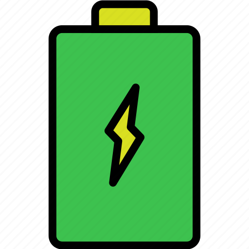Battrey, charge, charged, electricity, power icon - Download on Iconfinder