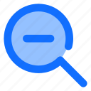 magnifier, search, minus, zoom, glass