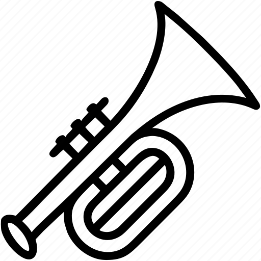 Trumpet, instrument, music, orchestra, brass, piccolo, entertainment icon - Download on Iconfinder