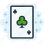 ace, cards, clubs, of, poker 