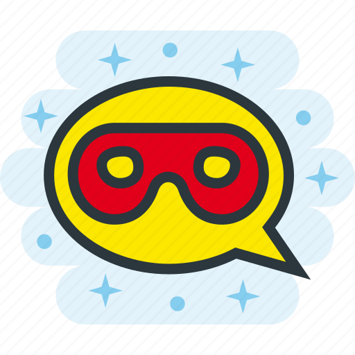 Chat, incognito, mask, masked, secret, unknown icon - Download on Iconfinder