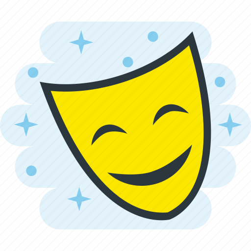 Comedy, happy, mask, theater icon - Download on Iconfinder