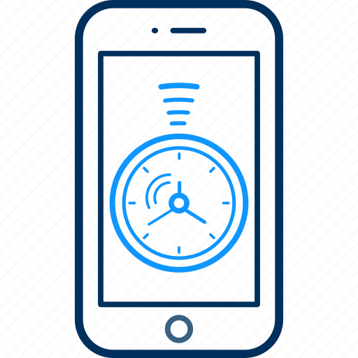 Mobile, time, alarm, clock, phone, smartphone, timer icon - Download on Iconfinder