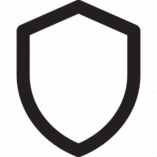 Line, outline, shield icon - Download on Iconfinder