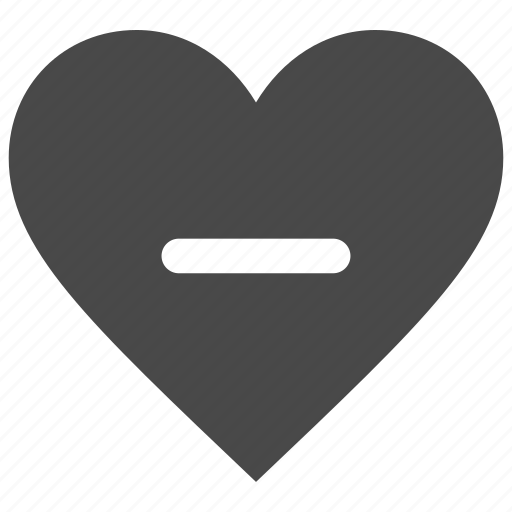 Heart, like, love, minus icon - Download on Iconfinder