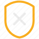 cross, ⦁ lock, ⦁ protect, ⦁ safety, ⦁ security, ⦁ shield icon
