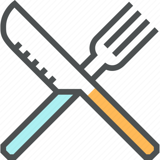 Cutlery, food, fork, kitchen, knife, lunch, tools icon - Download on Iconfinder