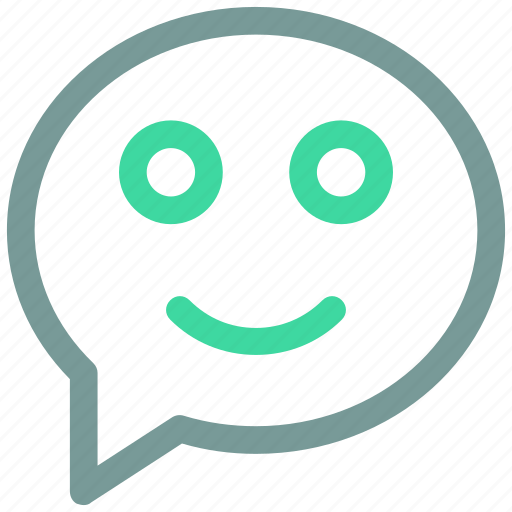 Bubble, emotion, smyle, ⦁ chat, ⦁ message icon icon - Download on Iconfinder