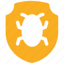 bug, ⦁ protect, ⦁ protection, ⦁ safety, ⦁ shield icon 