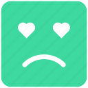 emoji, ⦁ emotion, ⦁ face, ⦁ fearful, ⦁ heart, ⦁ love, ⦁ scared icon