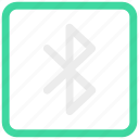 bluetooth, ⦁ communication, ⦁ essential, ⦁ interaction icon