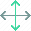 arrows, ⦁ directions, ⦁ navigation, ⦁ opposites icon